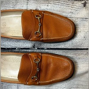 Cole Haan Sz 9B Horsebit Brown Brazil Leather Loafer Shoes